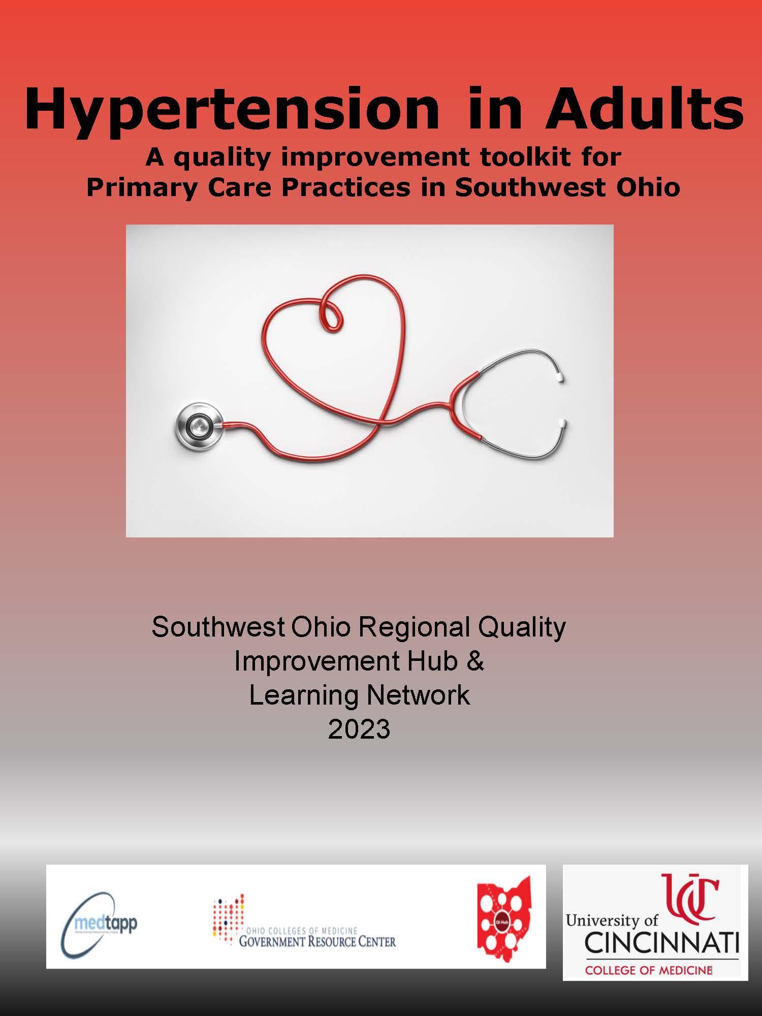 Title page with stylized art of a stethoscope that forms a heart with the tubing